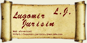 Lugomir Jurišin vizit kartica